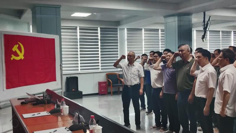 公司直属党委统筹开展“迎七一 忆初心”党员宣誓活动